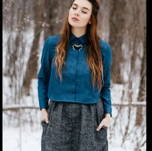 Cropped Blouse by 🇨🇦 sustainable brand Meemoza